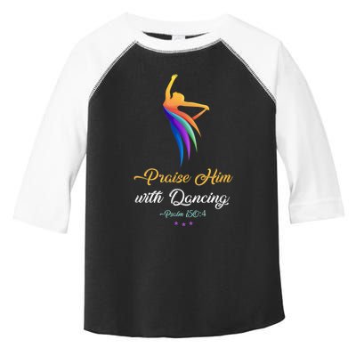 Praise Him With Dancing Christian Worship Dancer Girl Toddler Fine Jersey T-Shirt