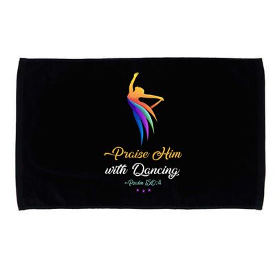 Praise Him With Dancing Christian Worship Dancer Girl Microfiber Hand Towel