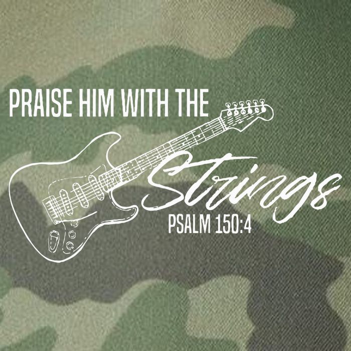 Praise Him With The Strings Christian Guitar God Worship Legacy Tie Dye Trucker Hat