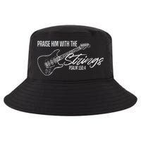 Praise Him With The Strings Christian Guitar God Worship Cool Comfort Performance Bucket Hat