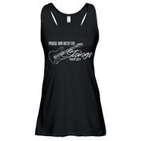 Praise Him With The Strings Christian Guitar God Worship Ladies Essential Flowy Tank