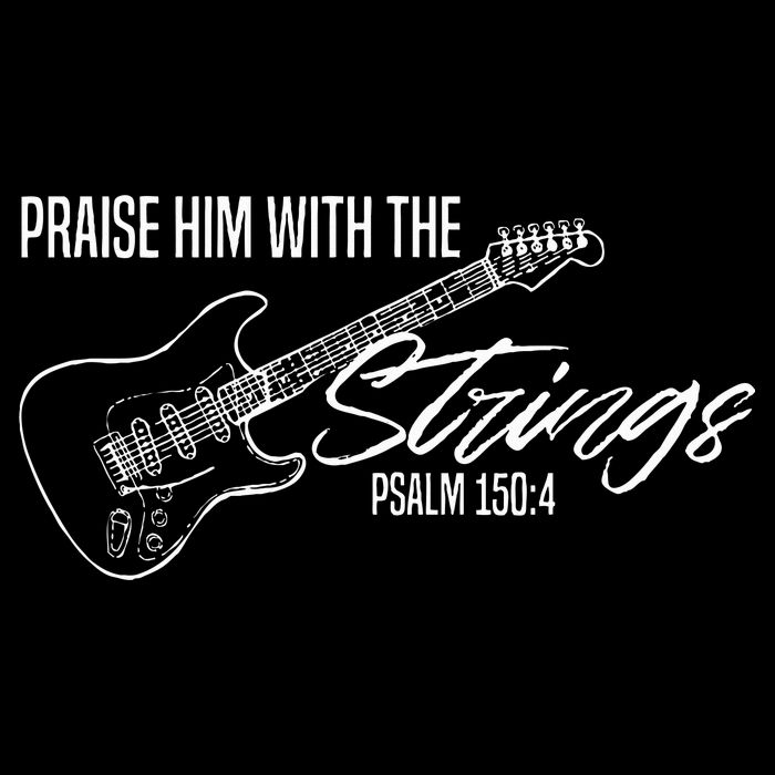 Praise Him With The Strings Christian Guitar God Worship 16 in Basic Backpack