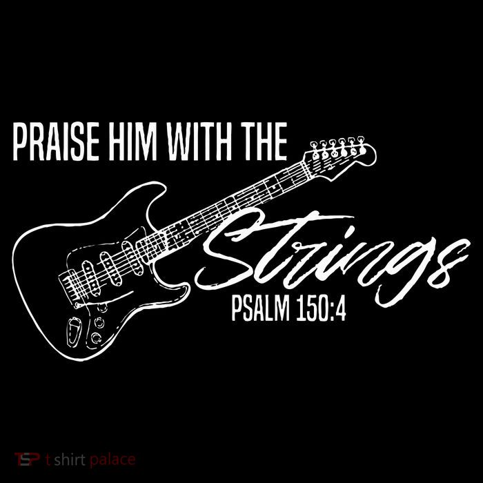 Praise Him With The Strings Christian Guitar God Worship Bag