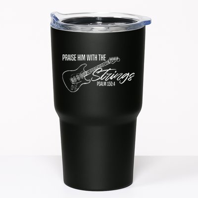Praise Him With The Strings Christian Guitar God Worship Tumbler