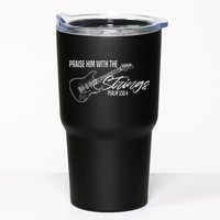 Praise Him With The Strings Christian Guitar God Worship Tumbler