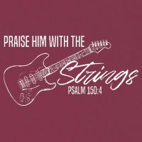Praise Him With The Strings Christian Guitar God Worship 16oz Travel Tumbler
