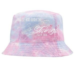 Praise Him With The Strings Christian Guitar God Worship Tie-Dyed Bucket Hat