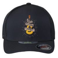 Praise Him With The Strings Jesus Acoustic Guitar Christian Flexfit Unipanel Trucker Cap