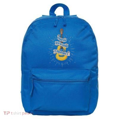 Praise Him With The Strings Jesus Acoustic Guitar Christian 16 in Basic Backpack