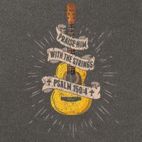 Praise Him With The Strings Jesus Acoustic Guitar Christian Cotton Canvas Backpack