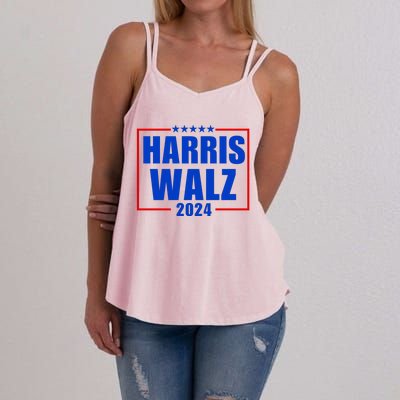 President Harris Walz 2024 Kamala Harris Tim Walz Vote Women's Strappy Tank