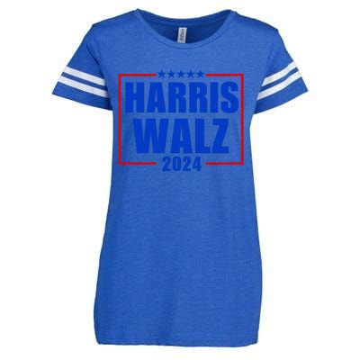 President Harris Walz 2024 Kamala Harris Tim Walz Vote Enza Ladies Jersey Football T-Shirt