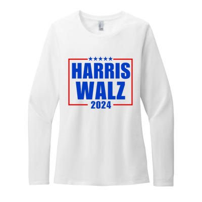 President Harris Walz 2024 Kamala Harris Tim Walz Vote Womens CVC Long Sleeve Shirt