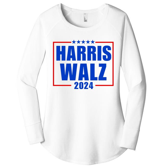 President Harris Walz 2024 Kamala Harris Tim Walz Vote Women's Perfect Tri Tunic Long Sleeve Shirt