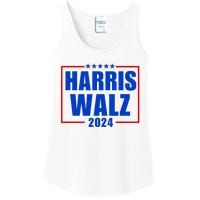 President Harris Walz 2024 Kamala Harris Tim Walz Vote Ladies Essential Tank