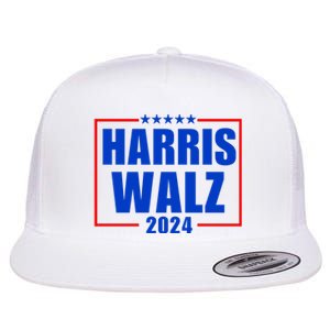 President Harris Walz 2024 Kamala Harris Tim Walz Vote Flat Bill Trucker Hat