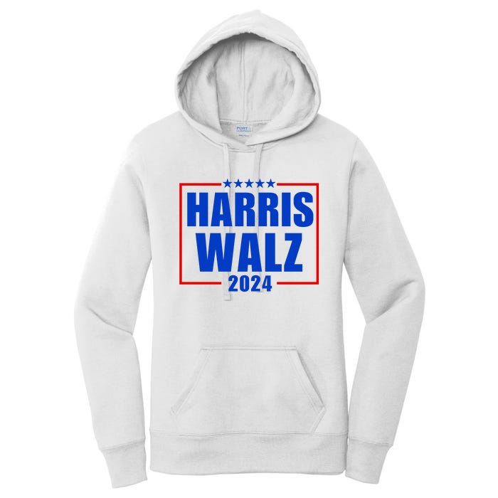 President Harris Walz 2024 Kamala Harris Tim Walz Vote Women's Pullover Hoodie