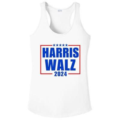 President Harris Walz 2024 Kamala Harris Tim Walz Vote Ladies PosiCharge Competitor Racerback Tank