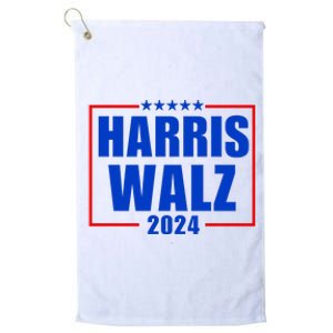 President Harris Walz 2024 Kamala Harris Tim Walz Vote Platinum Collection Golf Towel