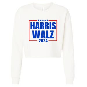 President Harris Walz 2024 Kamala Harris Tim Walz Vote Cropped Pullover Crew