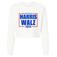 President Harris Walz 2024 Kamala Harris Tim Walz Vote Cropped Pullover Crew