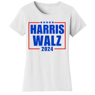 President Harris Walz 2024 Kamala Harris Tim Walz Vote Women's T-Shirt