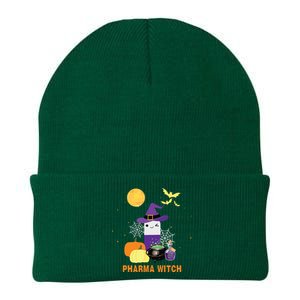 Pharmacist Halloween Women Pharmacy Tech Pharma Witch Knit Cap Winter Beanie