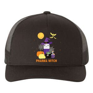 Pharmacist Halloween Women Pharmacy Tech Pharma Witch Yupoong Adult 5-Panel Trucker Hat