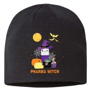 Pharmacist Halloween Women Pharmacy Tech Pharma Witch Sustainable Beanie