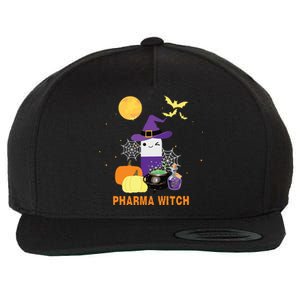 Pharmacist Halloween Women Pharmacy Tech Pharma Witch Wool Snapback Cap