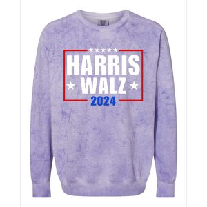 President Harris Walz 2024 Kamala Harris Tim Walz Vote Colorblast Crewneck Sweatshirt