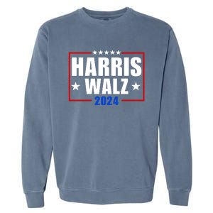 President Harris Walz 2024 Kamala Harris Tim Walz Vote Garment-Dyed Sweatshirt