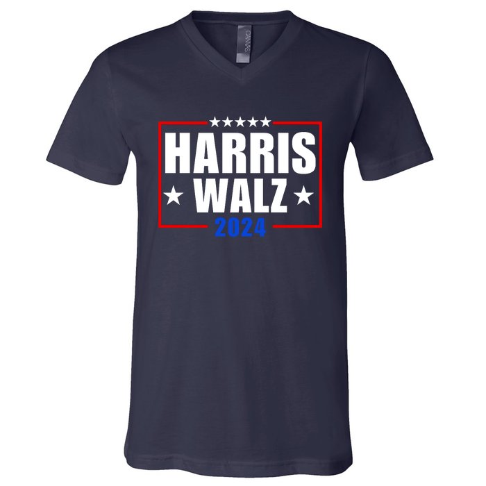 President Harris Walz 2024 Kamala Harris Tim Walz Vote V-Neck T-Shirt