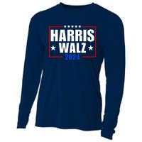 President Harris Walz 2024 Kamala Harris Tim Walz Vote Cooling Performance Long Sleeve Crew