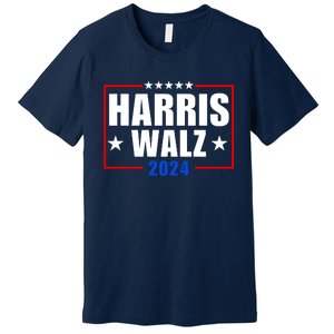 President Harris Walz 2024 Kamala Harris Tim Walz Vote Premium T-Shirt