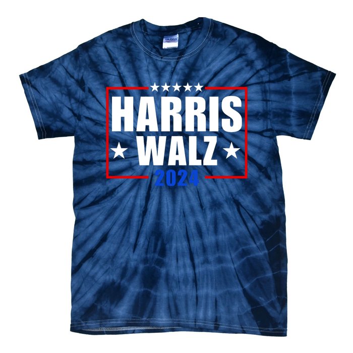 President Harris Walz 2024 Kamala Harris Tim Walz Vote Tie-Dye T-Shirt