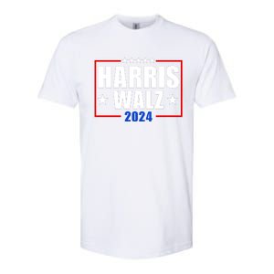 President Harris Walz 2024 Kamala Harris Tim Walz Vote Softstyle CVC T-Shirt