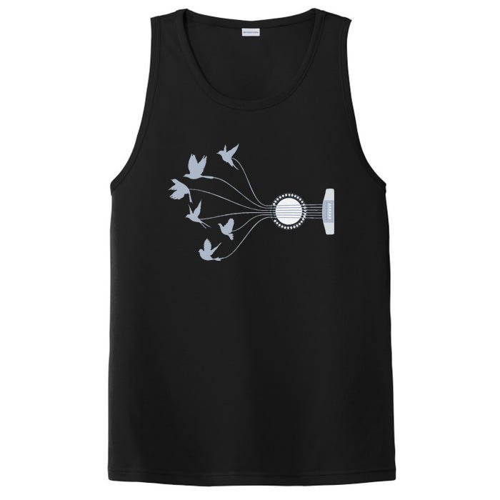 Praise Him With The Strings Psalm 150:4 Christian Guitar PosiCharge Competitor Tank