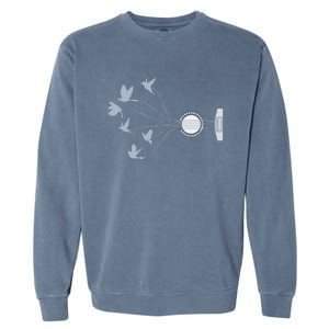 Praise Him With The Strings Psalm 150:4 Christian Guitar Garment-Dyed Sweatshirt