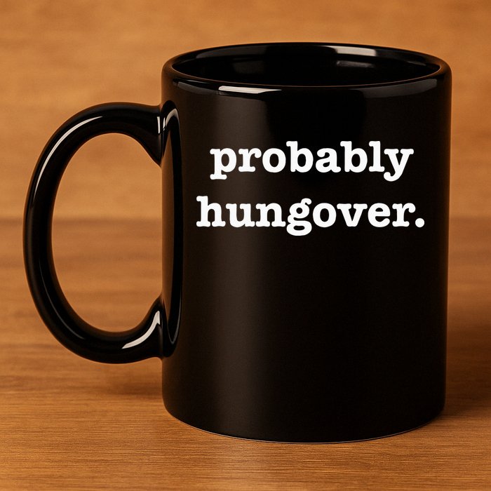 Probably Hungover Weekend Party Drinking Joke 11oz C Handle Ceramic Mug