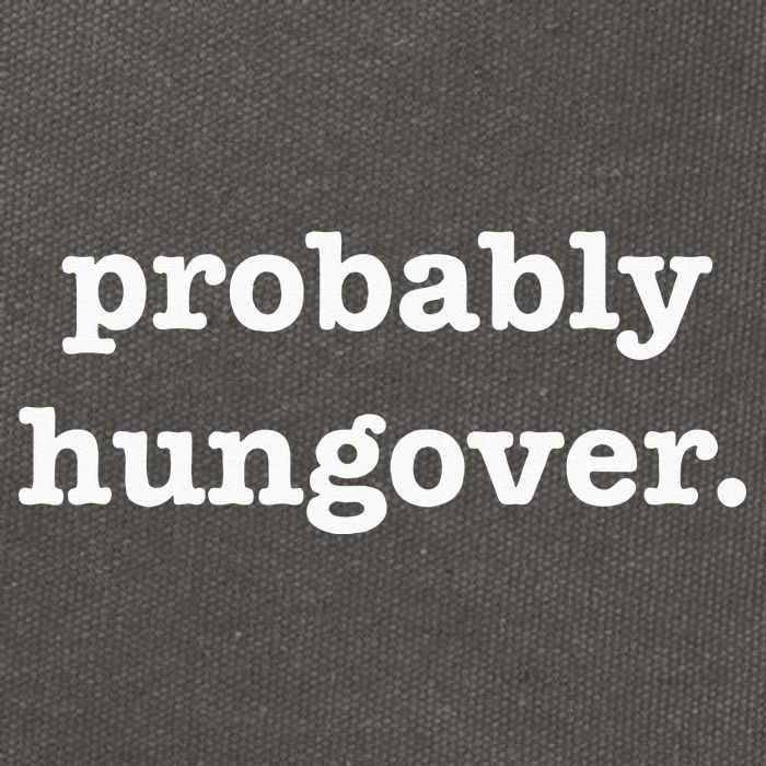 Probably Hungover Weekend Party Drinking Joke Cotton Canvas Backpack