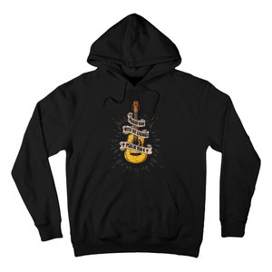 Praise Him With The Strings Jesus Acoustic Guitar Christian Hoodie