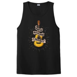 Praise Him With The Strings Jesus Acoustic Guitar Christian PosiCharge Competitor Tank