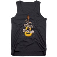 Praise Him With The Strings Jesus Acoustic Guitar Christian Tank Top