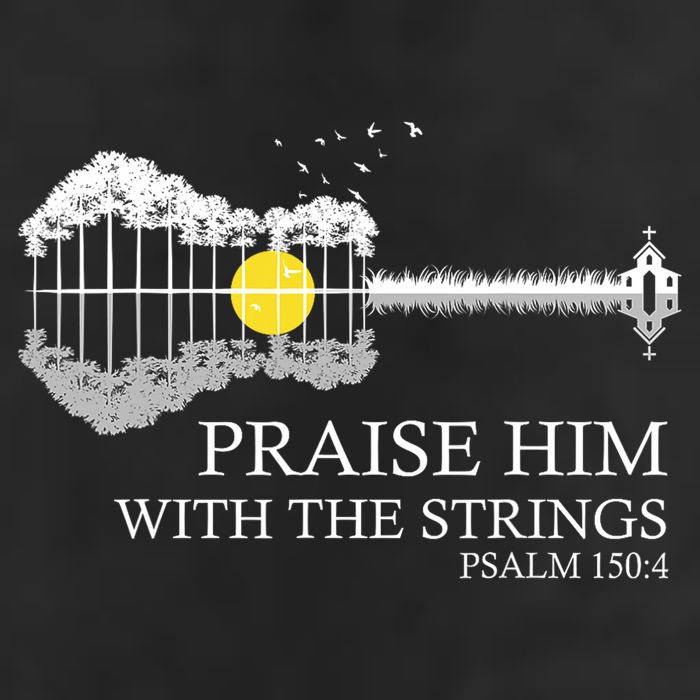 Praise Him With The Strings Christian Guitar Player Cool Comfort Performance Bucket Hat