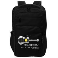 Praise Him With The Strings Christian Guitar Player Impact Tech Backpack