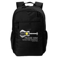 Praise Him With The Strings Christian Guitar Player Backpack