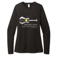 Praise Him With The Strings Christian Guitar Player Womens CVC Long Sleeve Shirt