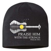 Praise Him With The Strings Christian Guitar Player Sustainable Beanie