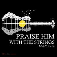 Praise Him With The Strings Christian Guitar Player Mesh Reversible Basketball Jersey Tank